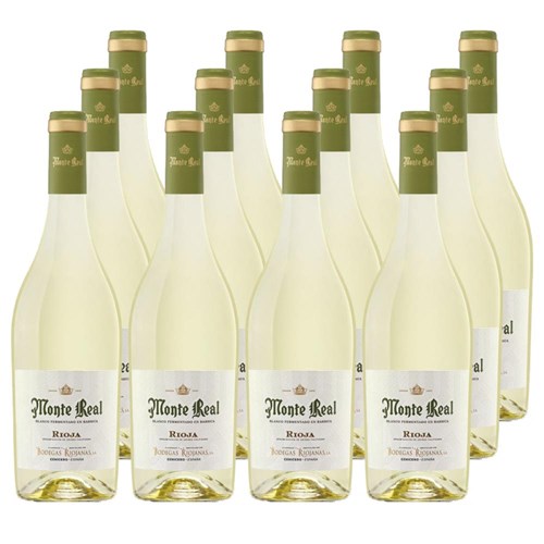 Case of 12 Monte Real Blanco Barrel Fermented 75cl White Wine